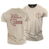 Men's We love because he first loved us Cotton T-Shirt